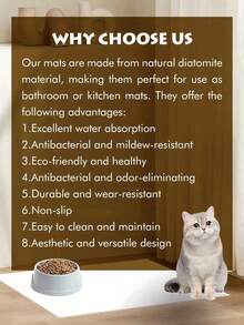 1PC Personalized Name And Photo Pet Mat, Custom Pet Food Mat, Minimalist Design Placemat, Anti-Slip Feeding Mat For Cats, Ideal For Pet Owners, Perfect Gift For Pet Lovers, - Multicolor - View 9