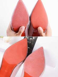 1pc High Heel Shoe Sole Anti-Slip Pad, Noise Reduction Trimable Sole Protection Sticker, Wear-Resistant Self-Adhesive Anti-Slip Sticker, Extended Anti-Slip Sticker - Multicolor - View 6