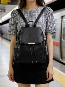 Women Fashion Backpacks - Negro 5 - View 2