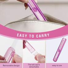 1pc- Luxury Mini Portable Retractable Glass Nail File, Washable Nail Polishing Tool, Gift Selection. High-Quality New Design Sharp Manicure Tool, Sturdy, Multiple Colors Available, Suitable For Home Use And Travel, Used For Toenails And Foot Cleaning. Personal Care And Personal Cleaning Tool, Hand And Foot Care Tool. Home Cleaning And Personal Care - Multicolor - View 4