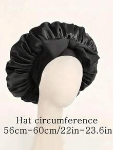 1pc Luxury Satin Sleep Bonnet With Adjustable Bow, Lightweight Hair Protection Cap, Suitable For Curly/Braided/Natural Hair, Multiple Colors Available, Essential For Nighttime Hair Care, Soft And Comfortable, Perfect For Beauty And Travel - View 2