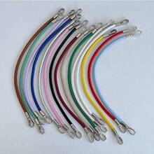 1pc Solid Color Phone Lanyard, Minimalist PU Wrist Strap Daily Gift Phone Charm - Multicolor - View 3
