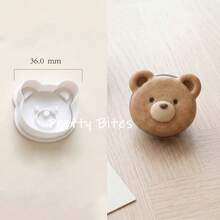 Cetakan Kue Bentuk Hewan 3D Kartun Hamster Anjing Beruang Kucing Kelinci Cetakan Biskuit Tekan Stempel Kue Peralatan Dapur Memanggang Kue Pastry - Putih - View 9