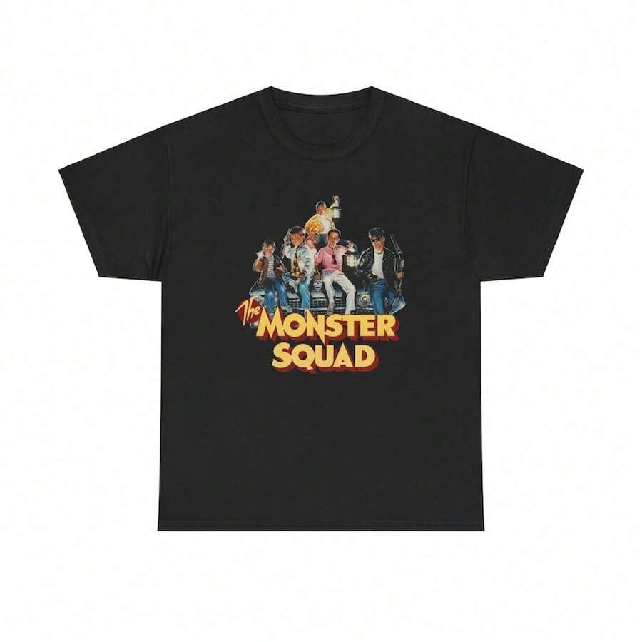 playeras de hombre camisas para hombre playera de hombre camisas de hombre ropa de hombreThe Monster Squad Movie Logo T-Shirt camisa de hombre playeras playeras para hombre sudadera para hom - Negro - Ver 1