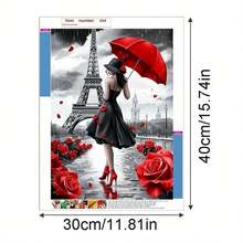 1 Set Handmade Craft 5D DIY Diamond Painting Kit, Suitable For Home Bedroom Entrance Study Bathroom Decor Canvas Wall Art, Holiday Gift - View 9