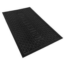 Tapete Bienvenido De Entrada Antideslizante Para Puerta, Alfombra Bienvenido Antideslizante - Negro - Ver 1