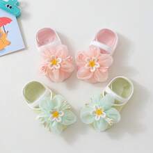 2雙0-1歲女嬰船襪，夏季薄款透氣幼兒走路襪，鬆口高彈不緊繃嬰兒襪 - 彩色 - 查看 11