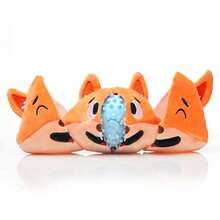 Squeaky Dog Toys With 3-In-1 Plush Cute Chew Toy With 3 Layers Puzzle Pet Toy For Teeth Cleaning Puppy Enrichment For Puppy Small And Medium Breed - 狐球 - 查看 8