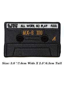 1件 DJ Screw All Work No Play 混音帶休士頓燙印貼布 - 彩色 - 查看 3