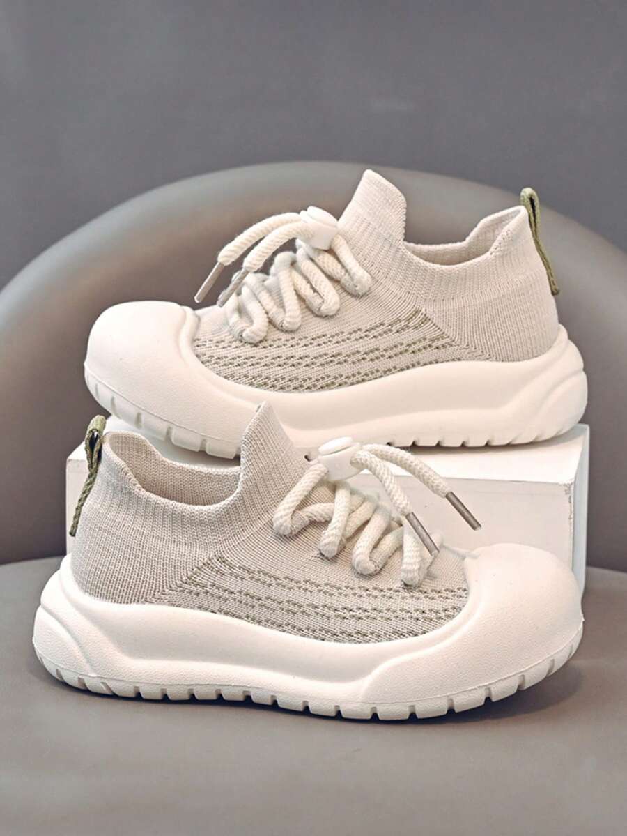 Unisex Athletic Shoes, Soft Sole Slip-On Casual Shoes, Breathable And Comfortable, Easy-On Casual Shoes. - Beige - View 1