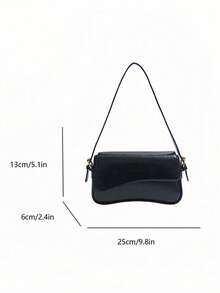 Bolsa transversal feminina da moda - Preto - Ver 8