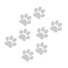 8pcs Cat Paw Print Car Stickers, Gift For Friends - A - View 3
