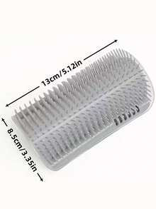 1pc Pet Corner Grooming Brush, Pet Grooming Brush, Self-Care Corner Brush, Indoor Pet Massage Tool, Ergonomic Pet Comb, Space-Saving Pet Grooming Tool, Suitable For Dehairing And Grooming - Multicolor - View 9
