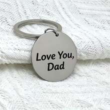Stainless Steel Pendant Collar Accessory, Integrated Sturdy Structure, Combines Pendant, Tag And Keychain, Elegant Father's Day Gift, Smooth Edges And Durable, Also Suitable As Pet Collar Accessory And Identification Tag - Multicolor - View 6