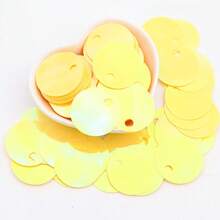20g 58pcs Flat Round Loose Sequins 30mm Large Hole Sequin 3cm Bulk Embroidery Craft Sequin Colorful PVC Iridescent Applique For Garment Jewelry Making DIY Sewing Accessories, Aesthetic - 20 Grams - View 35