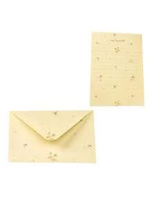 20pcs Ditsy Floral Envelope & Letter Paper Set, Fresh Minimalist Style Ditsy Floral Envelope & Letter Paper Set, Suitable For Wedding Invitations, Birthday Wishes, Father's Day Wishes, Office Letters, Family Letters, Love Letters And More Occasions - Small Floral Envelope - View 7