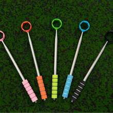 Golf Ball Retriever, Portable Ball Retriever Stick, Telescopic Ball Picker, Telescopic Stainless Steel Ball Retriever, Telescopic Ball Retrieval Stick - Multicolor - View 7
