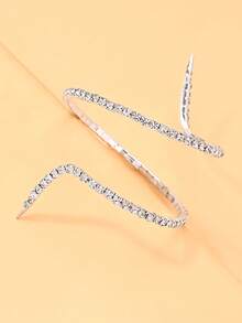 FAAABULS 1pc Silver Fashion Shiny Bracelet Anklet, Summer Beach Vacation Foot Accessory - Silver - View 4