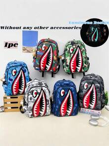 Nueva mochila minimalista luminosa y de moda, adecuada para ir al trabajo, viajar, vacaciones, escuela, de gran capacidad y multifuncional (sin accesorios incluidos) - Multicolor - Ver 1