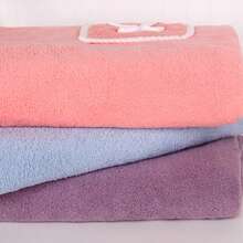 1pc Plus Size Women's Bathrobe Wrap Towel, Thin Lightweight Coral Fleece High Absorbent Quick Dry Home Sleep Dress, Suitable For Bath, Pool, Spa - Large Size - View 10