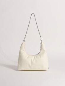 Yellow-Green Lace Hollow Floral Hobo Shoulder Bag With Sparkling Rhinestones For Women, Suitable For Vacation (Floral Pattern Randomly Distributed) - Multicolor - View 5