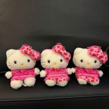 SANRIO 1個三麗鷗 Hello Kitty 毛絨娃娃背包配件 生日禮物 紀念品 情人節禮物 鑰匙圈 - 粉色 - 查看 4