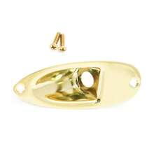 Genuine Fender GOLD Stratocaster/S<Wbr/>Trat Guitar Input Output Jack Plate Cover - 如圖 - 查看 8