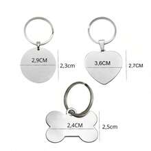 Personalized Pet Cat ID Tag With Name, QR Code, And Phrase - Silver Front Accessory - Heart - View 6