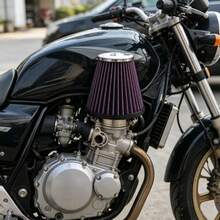 Filter Udara TRTY untuk Motor, Diameter 51mm/2in, Bentuk Jamur, Antarmuka Penjepit yang Dapat Diatur 50~54mm, Warna Ungu, Filtrasi Kepadatan Tinggi, Asupan Udara Tinggi untuk Meningkatkan Tenaga. Cocok untuk Motor Cruiser Jepang, Modifikasi, 883, XV400 XV535, Suzuki VL400, Kawasaki - Filter udara aliran tinggi untuk sepeda motor - View 9