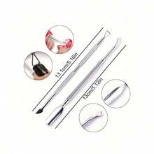 Kit de Ferramentas de Manicure Profissional em Aço Inoxidável com Cortador de Unhas, Tesoura, Alicate, Empurrador e Removedor de Cutículas Multifuncional para Cuidados com as Unhas - Prata - Visão 6