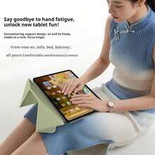 智能翻蓋保護殼，適用於 iPad A16 11代 2026 Air 11 M3 M4 M5 Pro 13 12.9 4代 5代 Mini A17 Pro，磁吸式 - Tender Green - 查看 10