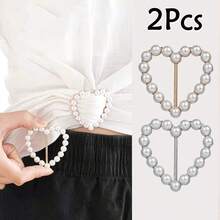 Set de 2/3/4/5/6/8 piezas de anillos clip para camisetas - Accesorios de moda para camisas, bufandas y sombreros, accesorios de prenda para ceñir la cintura - Accesorios de moda multifuncionales para ropa, bufanda, vestido elegante, hebillas en las esquinas - Multicolor - Ver 23