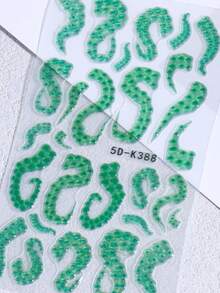 1/4件 5D 浮雕章魚觸手美甲貼紙 海怪美甲貼花 海洋怪誕萬聖節浮雕美甲裝飾貼 自黏美甲配件 美甲沙龍用品 DIY 美甲貼 - 彩色 - 查看 13
