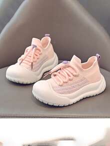 Zapatos deportivos unisex, zapatos casuales con suela blanda sin cordones, transpirables y cómodos, zapatos casuales fáciles de poner - Rosa - Ver 5