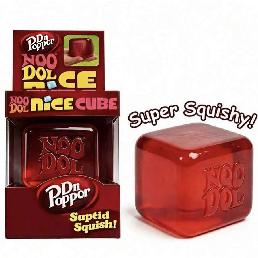 Cubo de malta de 2,25 pulgadas, juguete antiestrés, juguete sensorial suave y de lenta recuperación para adultos, alivio de la ansiedad, regalo ideal para cumpleaños, fiestas y vacaciones - Multicolor - Ver 1
