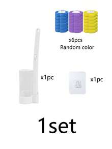 18 piezas/Set Cabezales de cepillo de inodoro desechables con solución de limpieza, paquete de repuesto de 3 colores mezclados, adecuado para sistema de limpieza de inodoro desechable, accesorios de limpieza de baño higiénicos, compatible con la mayoría de los cepillos de inodoro desechables, adecuado para uso doméstico y comercial - A - Ver 15