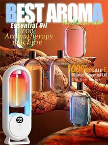 1 buah Diffuser Aromaterapi Pintar Isi Ulang, Diffuser Minyak Esensial Otomatis 50ml + 4 buah Minyak Esensial Atau 4 buah Minyak Esensial, Diffuser Minyak Esensial Aromaterapi, Isi Ulang Minyak Esensial Mesin Pengharum Ruangan, Penyegar Udara Kamar Mandi dan Toilet, Mesin Terapi Pengharum Ruangan Aromaterapi, Semprotan Aromaterapi - MultiWarna - View 11