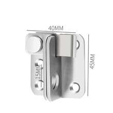 YITAPE 1pc Heavy Duty Stainless Steel Flip Latch, Security Sliding Bolt Lock, Suitable For Barn, Cabinet, Pet Cage, Wooden Fence, Bathroom, Garage, Window - Brushed Nickel Metal Door Lock Hardware Dog Cage Dog Stuff Hamster Cat House Cat Stuff Guinea Pig Bird Cage Dog House Cat Carrier Supplies Furniture Bunny Cage Kitten Supplies House Puppy Keep Lock - Thickened Upgraded Version - View 6