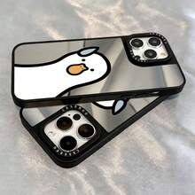 1PC New Mirror Funny Big White Duck Pattern Phone Case Compatible With IPhone 17 Pro Max/17 Pro/17/16/15/14 Plus/13/12/11/IX/XS Max - Multicolor - View 5