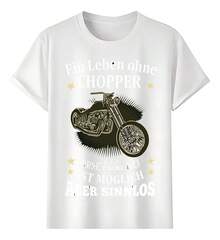 T-Shirts Life Without A Chopper But Without Meaning - 白色 - 查看 1