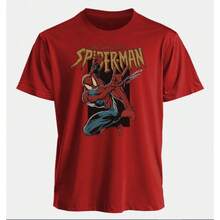 Disney 2026 The Amazing Spider-Man Retro Print T Shirt Men Women Summer Cotton Oversized T-Shirt Superhero Fan Gift - 1 - 查看 11