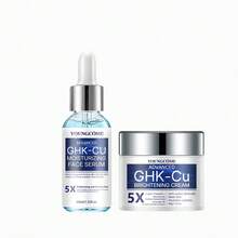 YOUNGCOME 銅肽面部精華液與面霜－進階保濕緊緻平滑產品，含菸鹼醯胺、神經醯胺、玻尿酸與積雪草，適合所有膚質的日常面部保濕產品 - Hyaluronic Acid - 查看 12