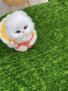 1pc Artificial Grass With Glitter Sequins, Artificial Turf, Teal Faux Grass, For Balcony Wall Covering, Photography Backdrop, Event Wedding Party Decor - A - View 2