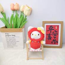 1 Pc Children's Plush Doll Backpack Accessory Birthday Gift Valentine's Day Gift Souvenir Keychain - Multicolor - View 12