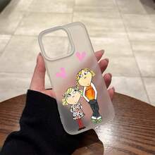 1 pieza funda de teléfono TPU esmerilada tipo jelly con diseño minimalista, carcasa suave semitransparente de alta gama, con funciones de protección anticaídas, anti huellas y protección completa para la cámara, compatible con iPhone 11/12/13/14/15/16/17 Pro y Pro Max. Resistente a impactos y caídas. MXGDYQ275 - GDYQ-WH-MXGDYQ275 - Ver 4