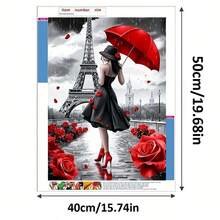 1 Set Handmade Craft 5D DIY Diamond Painting Kit, Suitable For Home Bedroom Entrance Study Bathroom Decor Canvas Wall Art, Holiday Gift - View 10