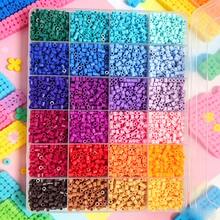 12,000顆/盒 5mm 高品質 Perler 熔珠，多色多巴胺 Perler 熔珠（24色 Perler 熔珠）小孔熔珠，彩色珠子套組－適合手工藝與裝飾，高品質像素拼圖珠，高品質手工禮物 - 彩色 - 查看 8