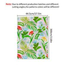 1 Roll Tropical Greenery & Wildflower Window Film, 44.5cm(17.5in) Wide, Static Cling Glue-Free Privacy Glass Sticker, Holographic Prism Effect, UV Protection, Removable, With Installation Tools, Suitable For Home, Office, School, Classroom, Dorm - Wild Fun - View 13