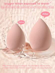 Set Alat Rias 4PCS/50PCS Termasuk: 36 Kuas Rias + 1 Tas Kosmetik dan Perlengkapan Mandi Multifungsi Tahan Air dengan Resleting + 1 Alat Pembersih Kuas Rias + 6 Spons Rias Mini + 3 Puff Bedak Segitiga + 3 Spons Rias - MultiWarna - View 10