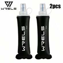1pc/2 Pcs / 1 Set Foldable Portable Soft Water Bottle, Lightweight Water Bottle With Silicone Mouthpiece,Must-Have For Gym, Leak-Proof And Portable - 彩色 - 查看 14